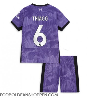 Liverpool Thiago Alcantara #6 Tredjetrøje Børn 2023-24 Kortærmet (+ Korte bukser)